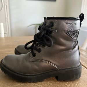 Girls Geox Combat Boots